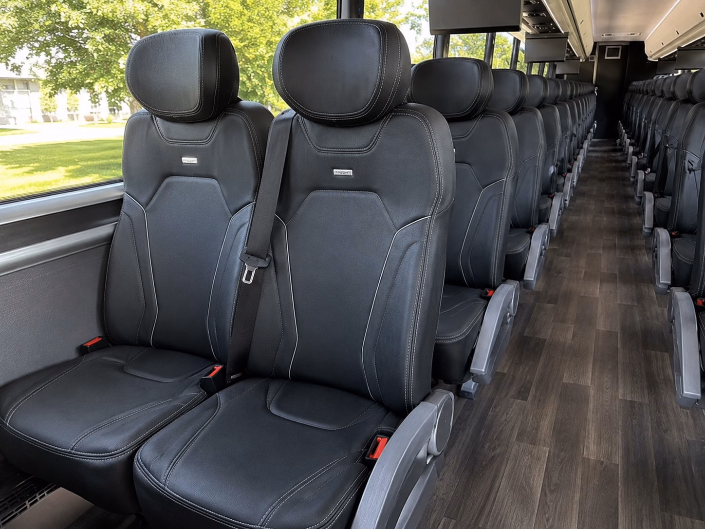 irvine comfortable charter buses for government military personnel