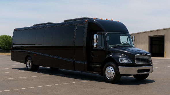 Exterior of Charter Bus Company Garden Grove's 20 Passenger Mini bus in Garden Grove