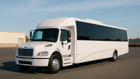 Exterior of Charter Bus Company Garden Grove's 28 Passenger Mini bus in Garden Grove