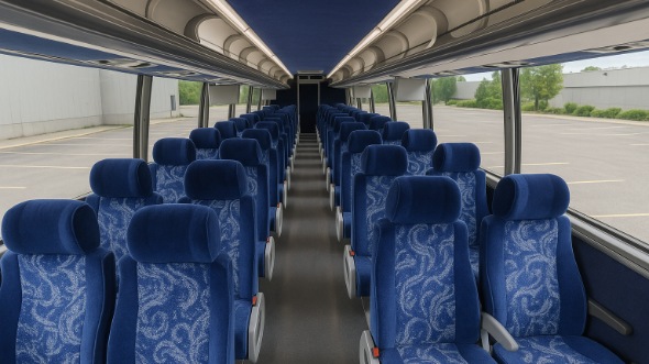 brea 54 passenger charter bus inside