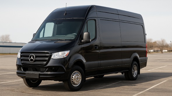 Exterior of Charter Bus Company Brea's Sprinter Limo in Brea